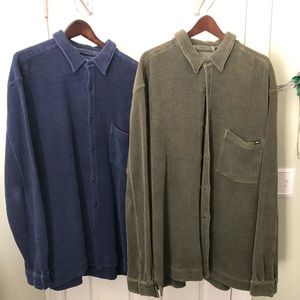 Tommy Bahama casual “waffle” shirts-sold as a set